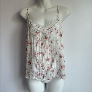 Vintage Y2K Abercrombie & Fitch floral lace cami tank